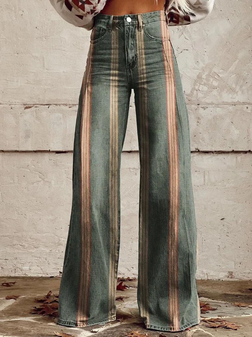 Alisia Denim Wide Leg Pants