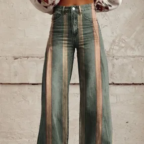 Alisia Denim Wide Leg Pants