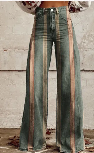 Alisia Denim Wide Leg Pants