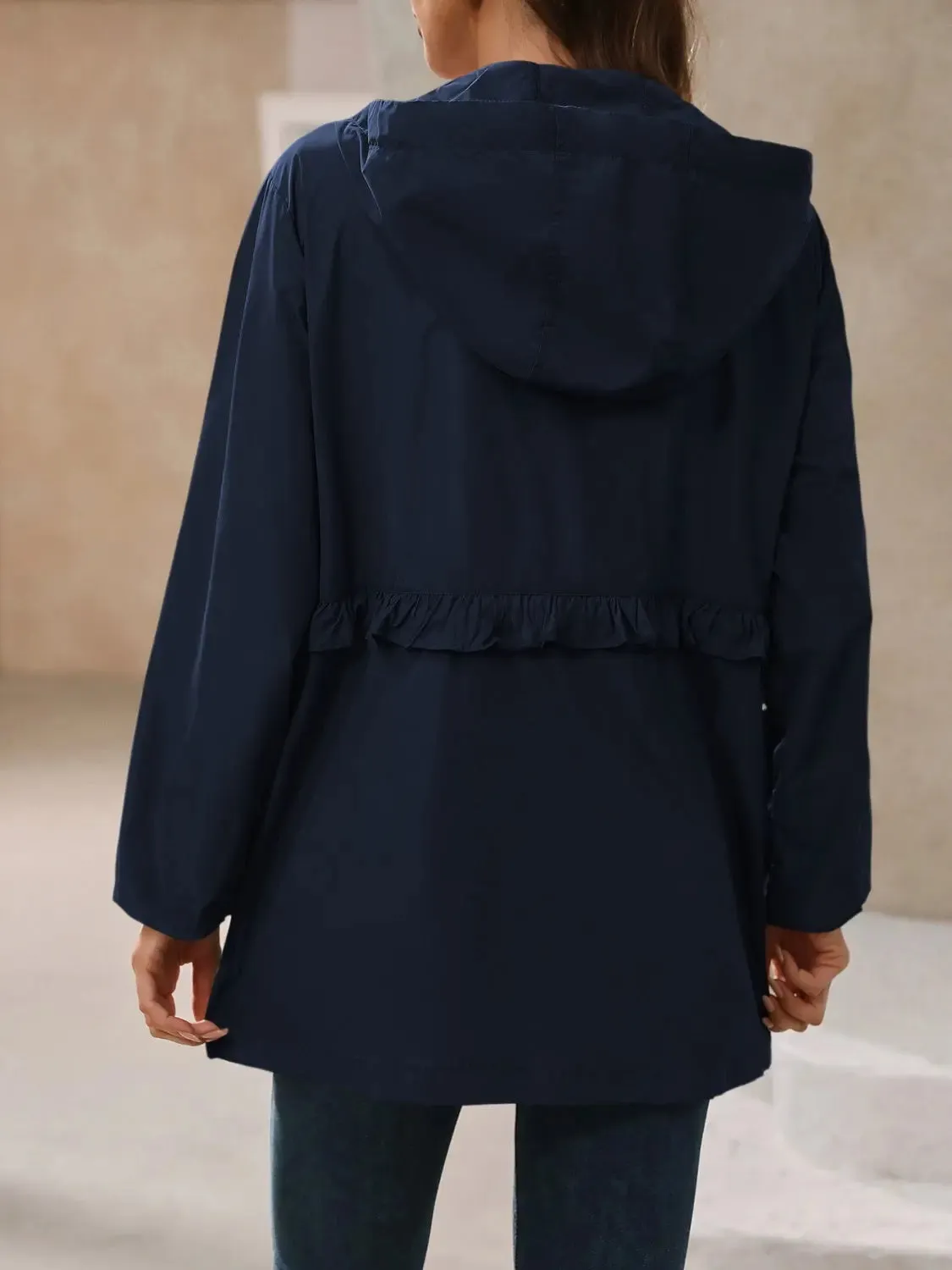 Beautiful Women's Waterproof Hooded Windbreaker