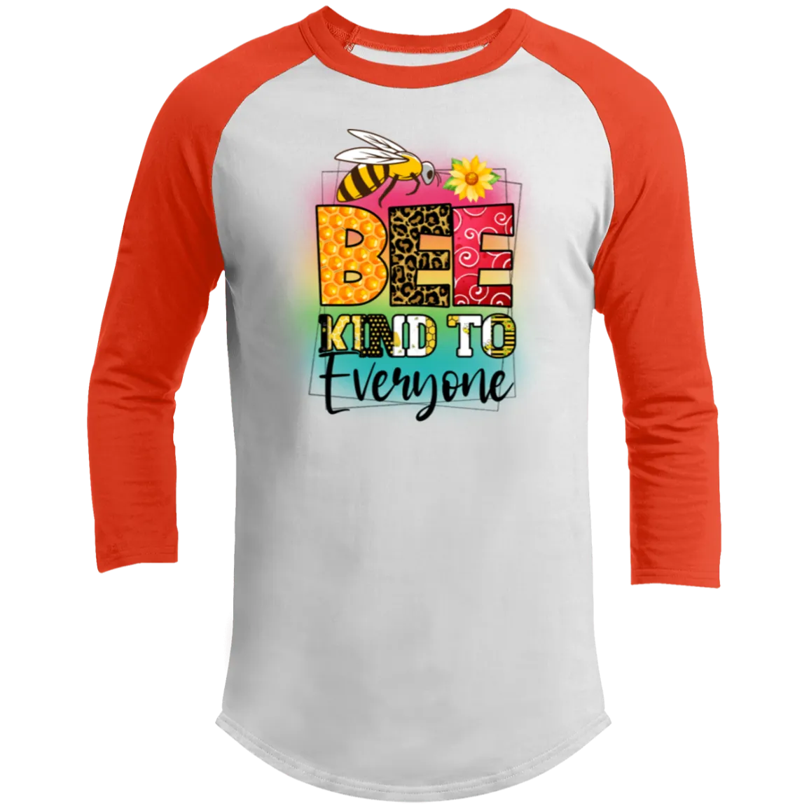 Bee Kind To Everyone | Raglan Sleeve Shirt