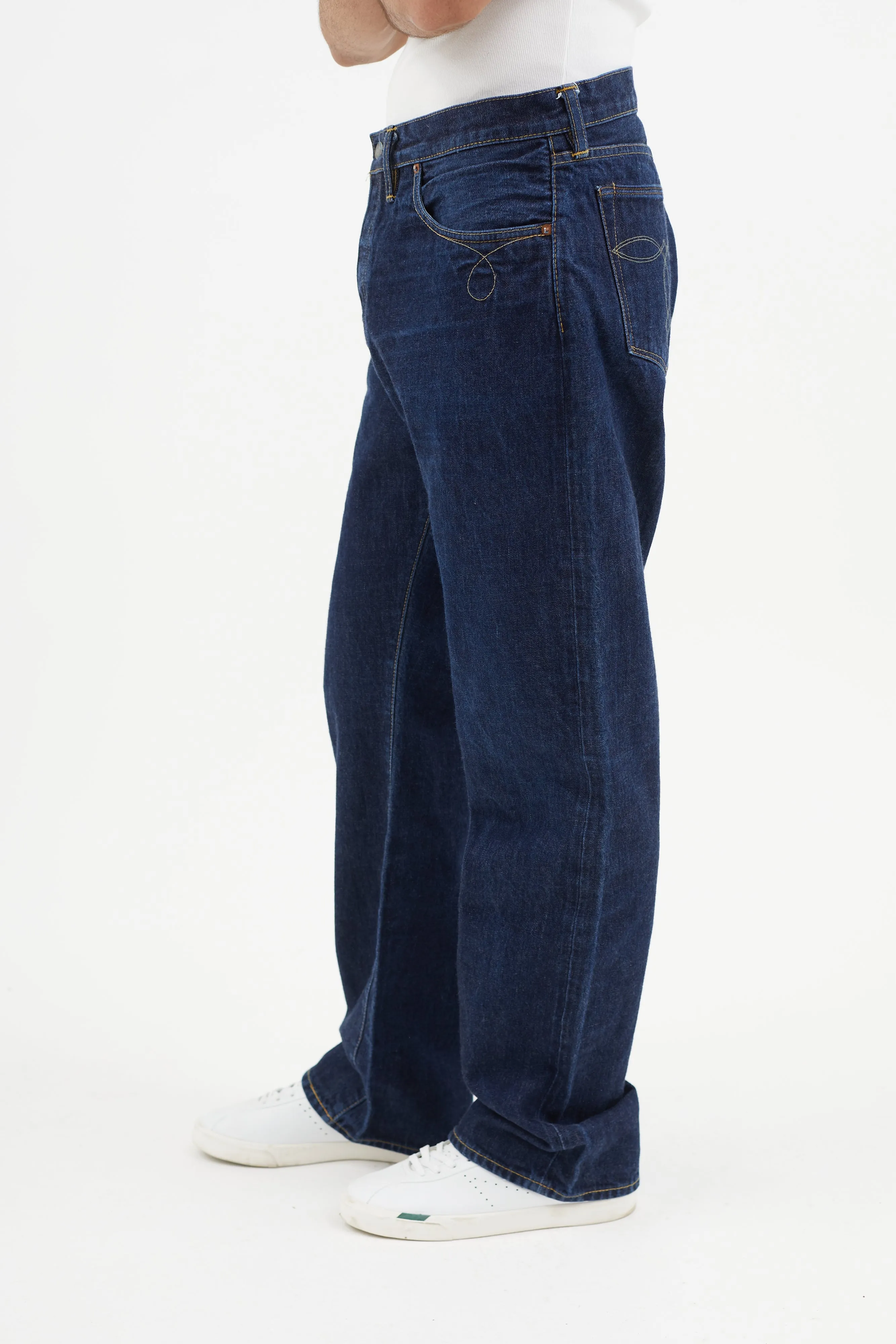 Blue Bootcut Jeans