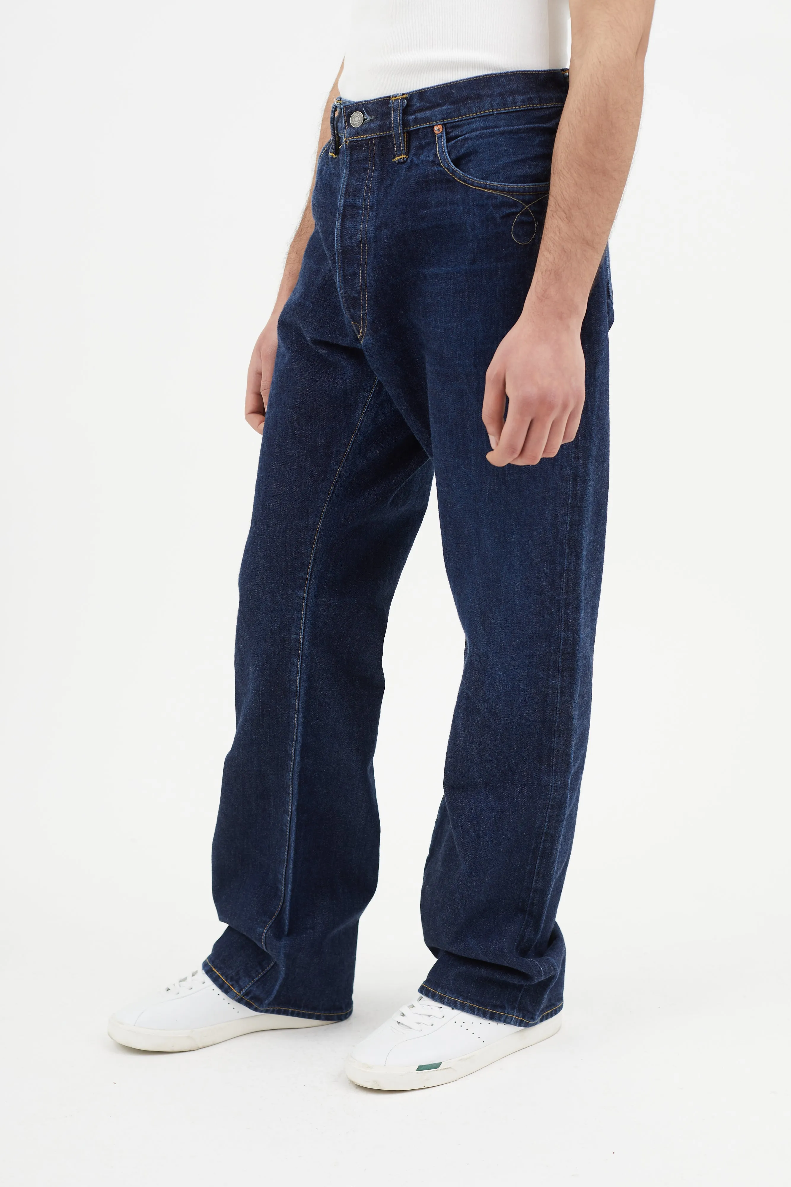 Blue Bootcut Jeans