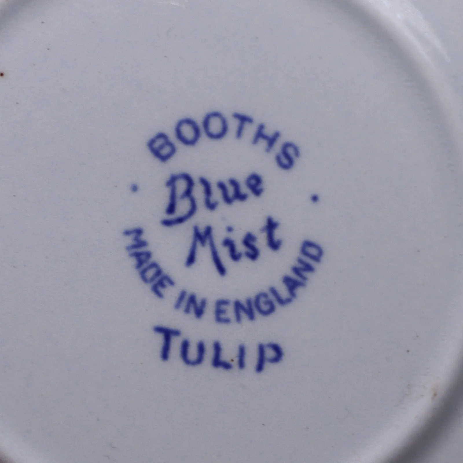 Booths Tulip Blue Mist Tea Cup Saucer Set Made in England