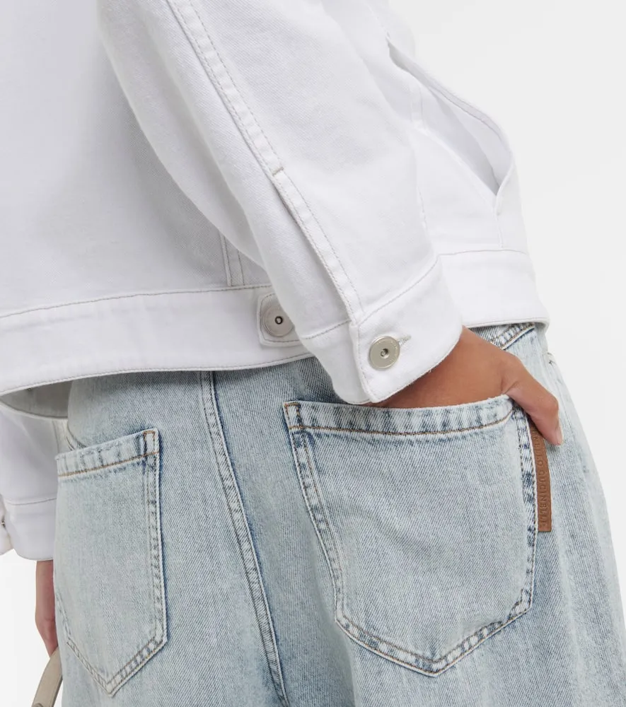 Brunello Cucinelli Cotton-blend denim jacket