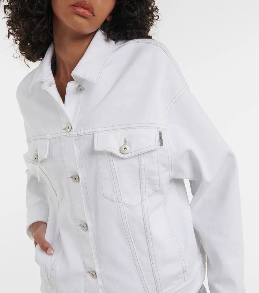 Brunello Cucinelli Cotton-blend denim jacket
