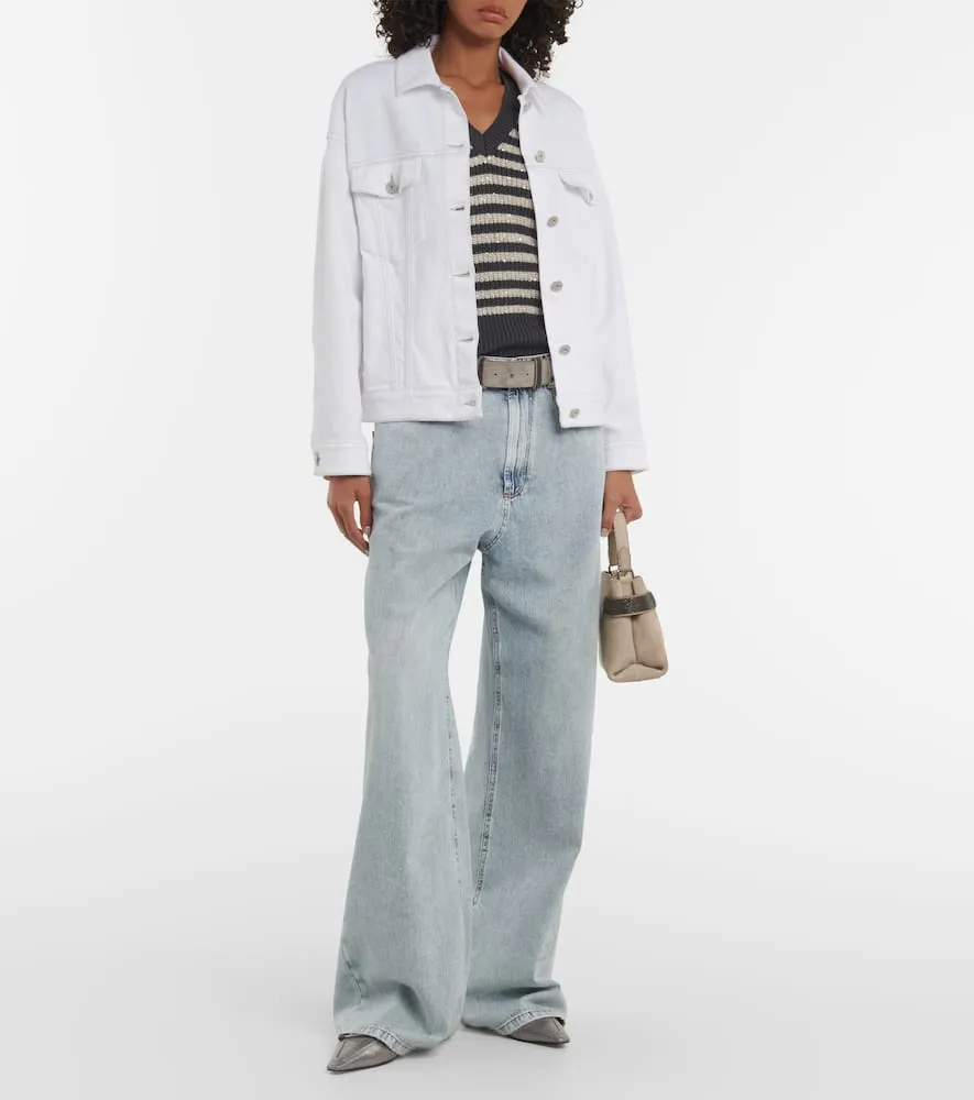 Brunello Cucinelli Cotton-blend denim jacket