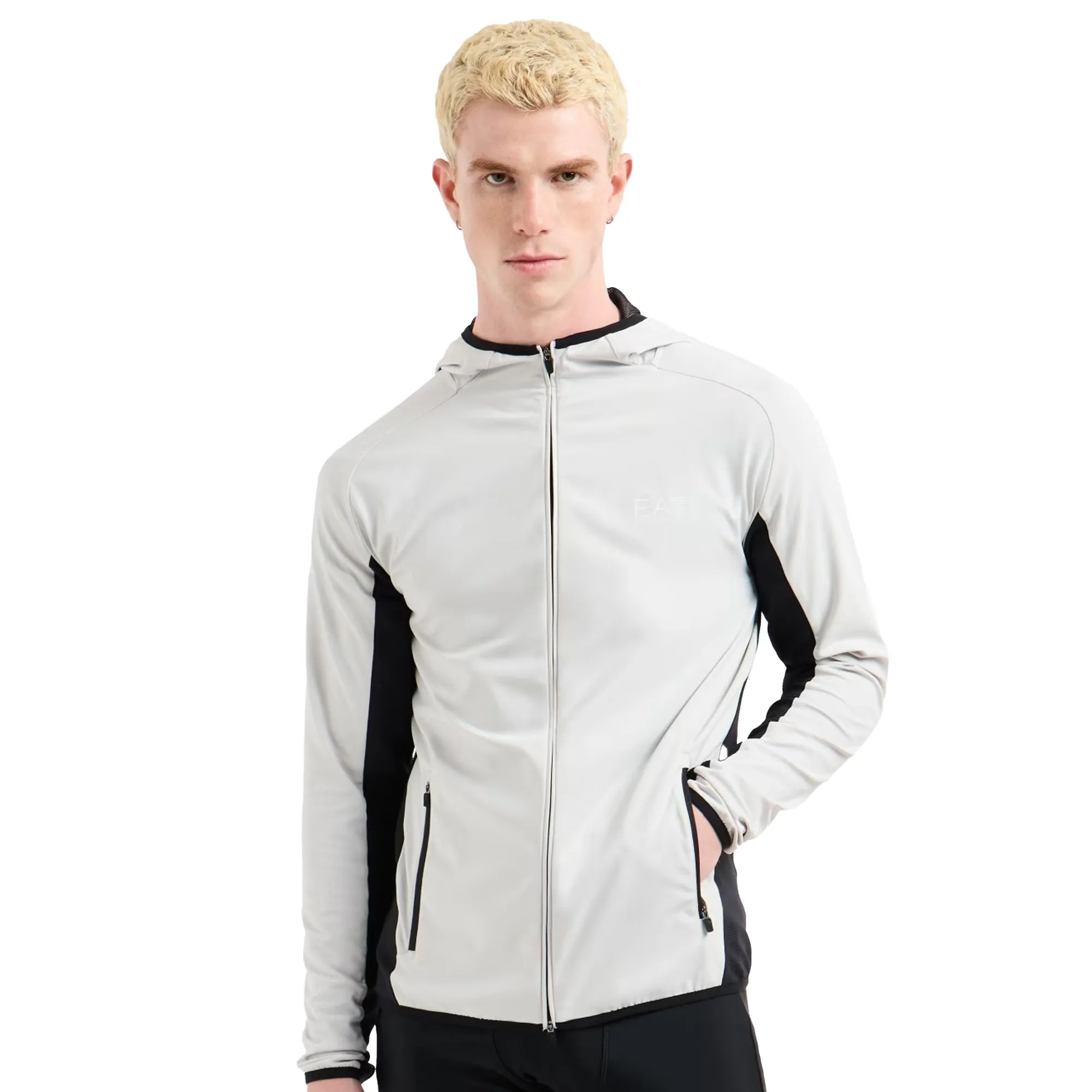 EA7 Emporio Armani VIGOR7 Dynamic Hooded Sweatshirt Grey