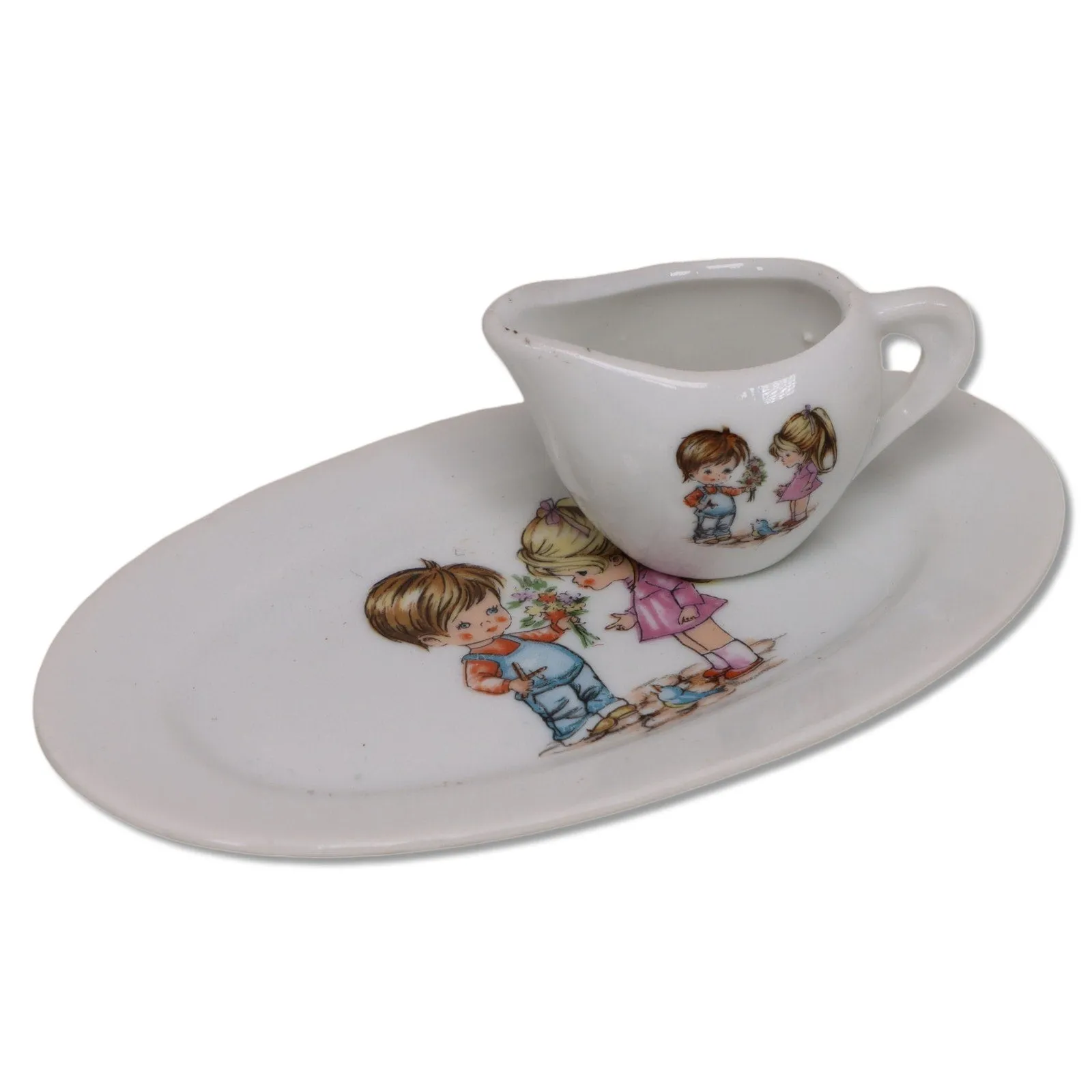 Japanese 18pc Mini Childrens Doll Porcelain Tea Set Vintage 1950's