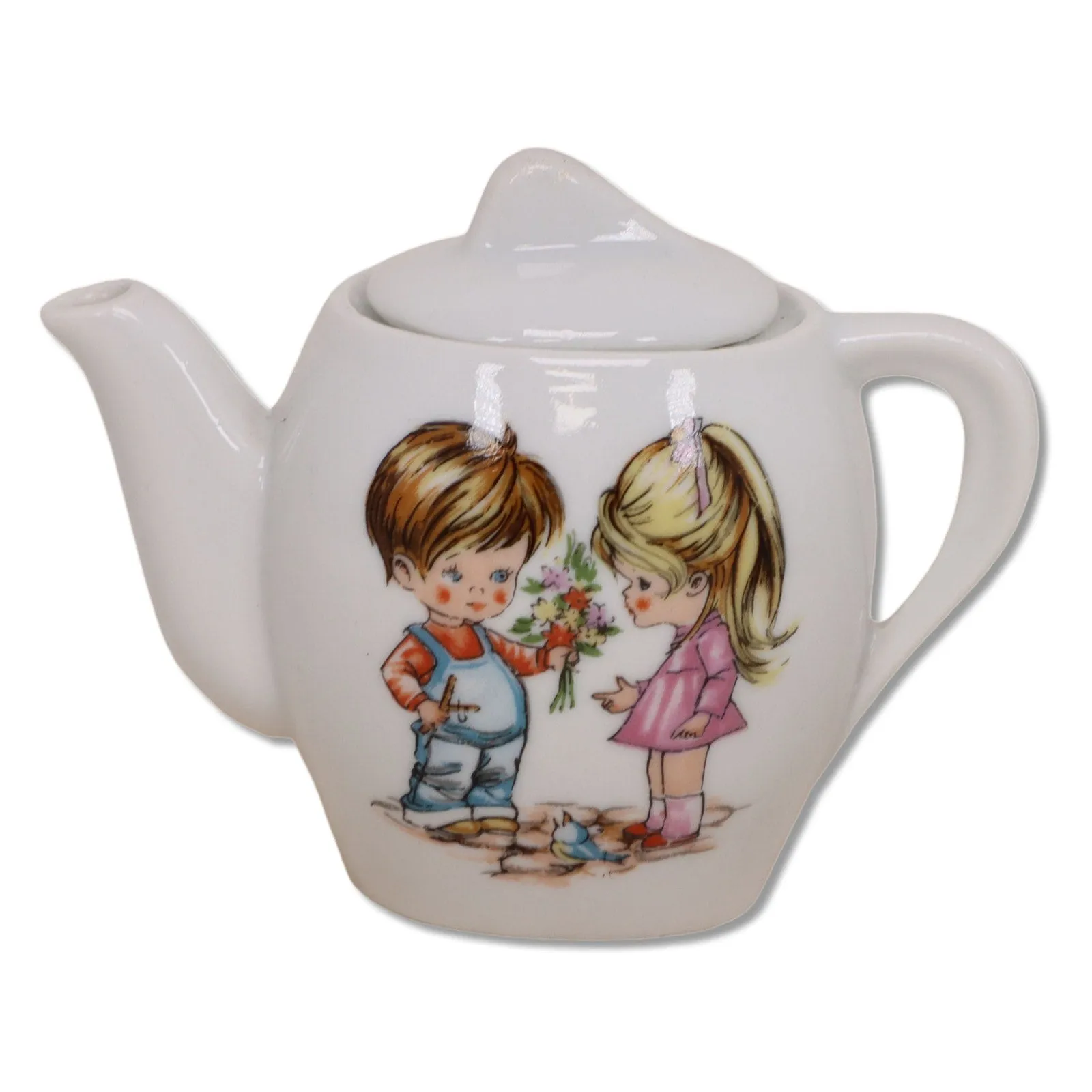 Japanese 18pc Mini Childrens Doll Porcelain Tea Set Vintage 1950's
