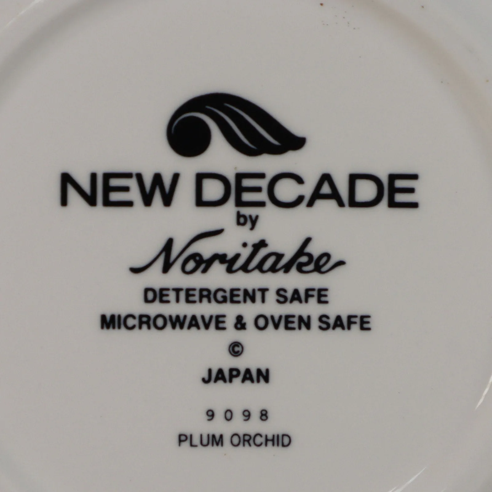 Noritake Plum Orchid 9098 Flat Tea Cup Saucer Set New Decade Japan 1980's