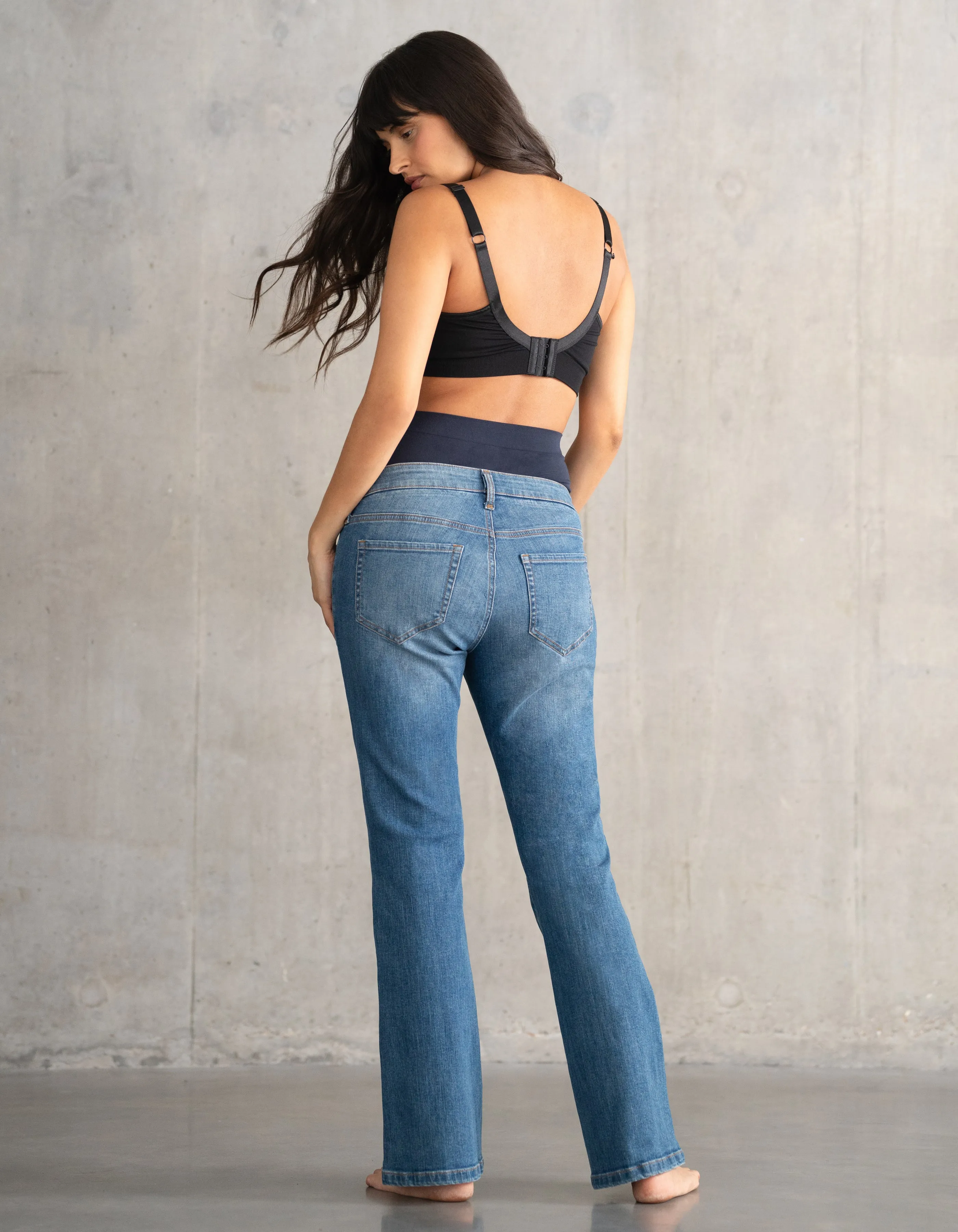 Organic Cotton Bootcut Maternity Jeans