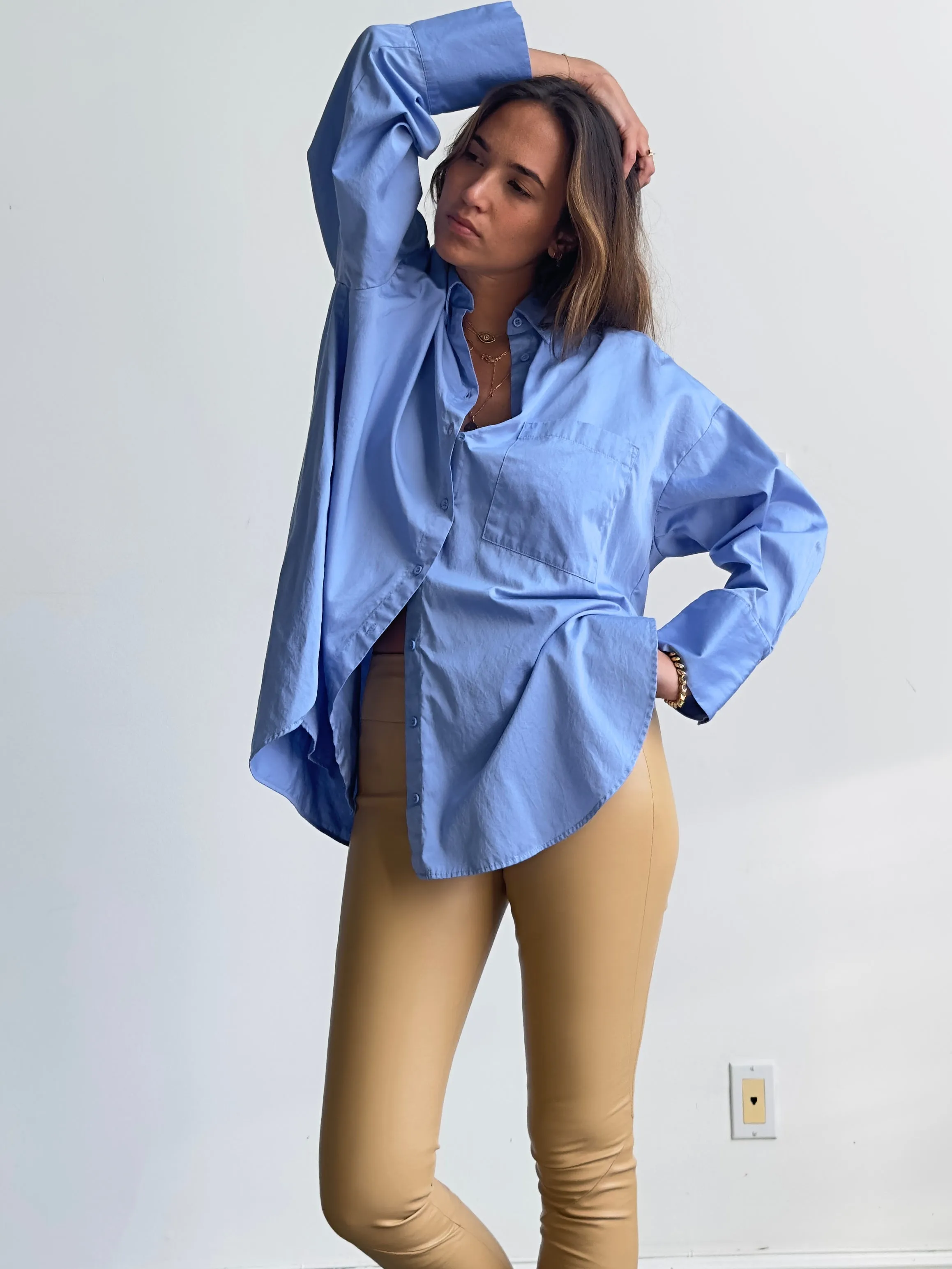OT LEGGINGS NUDE LEATHER -SOLD OUT