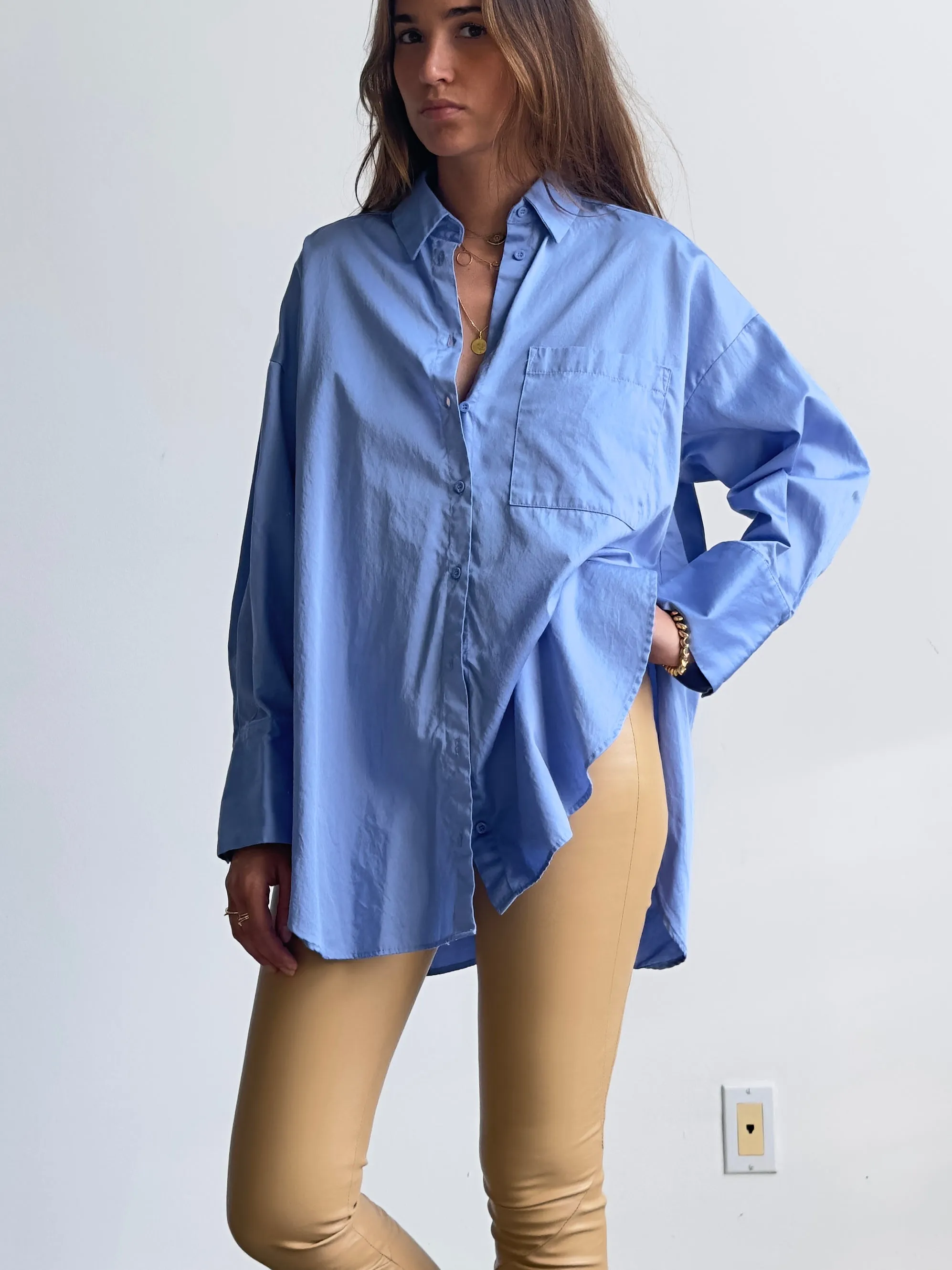 OT LEGGINGS NUDE LEATHER -SOLD OUT