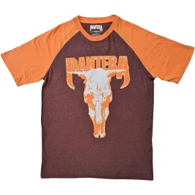 Pantera "Skull" Brown / Orange Raglan T shirt