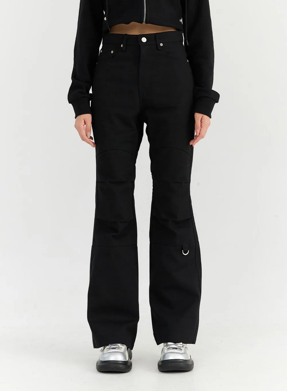 Pintuck Bootcut Pants CN306