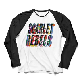 Scarlet Rebels "Where The Colours Meet" Long Sleeve Raglan T shirt